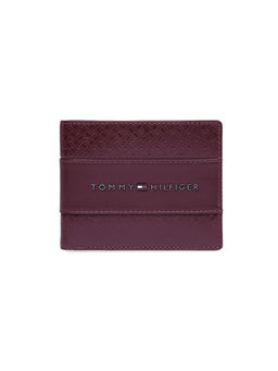 Tommy Hilfiger - Men Global Coin Leather Wallet Niamay - Wine Rfid Protected