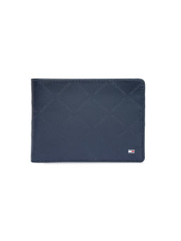 Tommy Hilfiger - Men Pass case Leather Wallet Rhenen - Navy Rfid Protected