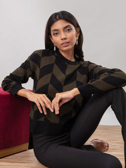 Twenty Dresses by Nykaa Fashion - Multi-Color Weaves Of Love Sweater