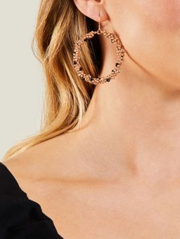 Accessorize London - Womens Gold Chunky Bead Earrings