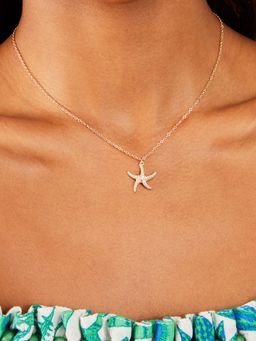Accessorize London - Womens Gold Starfish Pendant Necklace