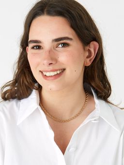 Accessorize London - Berry Blush Twisted Rope Necklace