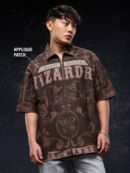 The Souled Store - Official Harry Potter: Sorted Men Oversized Shirts
