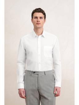 Louis Philippe - Men White Classic Fit Full Sleeves Formal Shirt