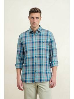 Louis Philippe - Men Multi Slim Fit Checked Full Sleeves Casual Shirt