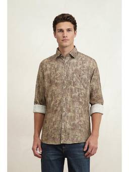 Louis Philippe - Men Multi Slim Fit Printed Full Sleeves Casual Shirt