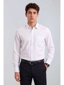 Peter England - Men White Slim Fit Shirt