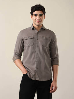 U.S. Polo Assn. Denim Co. - Mens Regular Fit Shirt Grey