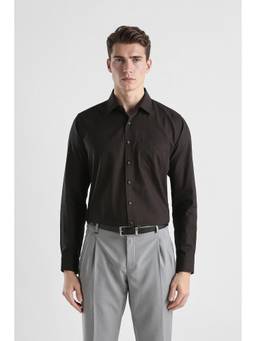 Van Heusen - Men Chocolate Slim Fit Full Sleeves Formal Shirt