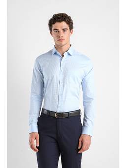 Van Heusen - Men Light Blue Tailored Fit Full Sleeves Formal Shirt