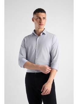 Van Heusen - Men Light Grey Slim Fit Full Sleeves Formal Shirt