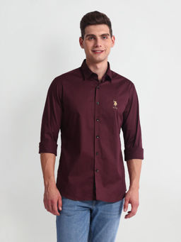 U.S. Polo Assn. Denim Co. - Slim Fit Solid Shirt