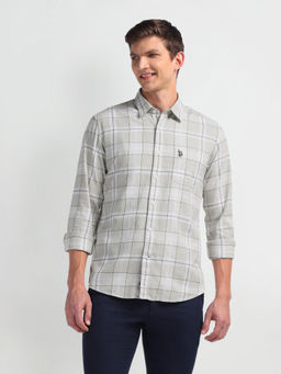 U.S. Polo Assn. Denim Co. - Plaid Check Slim Fit Shirt