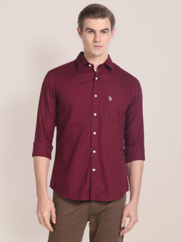 U.S. POLO ASSN. - Maroon Mens Shirt