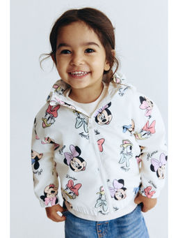 H&M - Kids White Fleece-Lined Hoodie