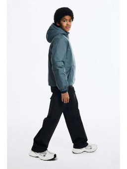 H&M - Boys Green Padded Hoodie