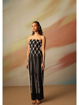 VANSHIKA AGARWAL LABEL - Women Black Tansy Co-Ord Set