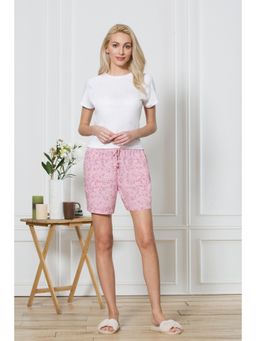 Van Heusen Woman Lingerie and Athleisure - Van Heusen Women Functional Pocket & Drawstring Waist Lounge Shorts - Pink Blush