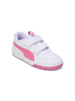 Puma - Multiflex SL V PS Kids White and Pink Sneakers