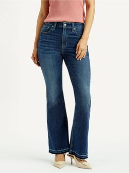 Levi's - Women'S Mid Rise 726 Slim Flared Fit Blue Jeans