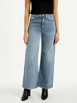 Levi's - Women'S Ribcage Light Indigo Wide Leg Fit High Rise Jeans
