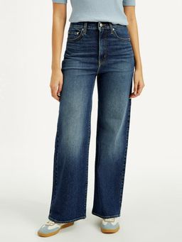 Levi's - Women'S Ribcage Dark Indigo Wide Leg Fit High Rise Jeans