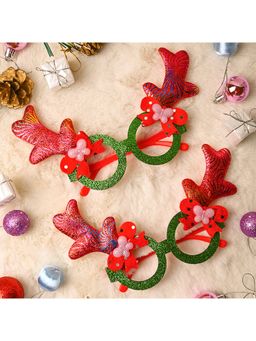 Voncasa - 2 Party Spectacles Red Christmas Theme Party Glasses items Gifts