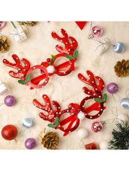 Voncasa - 2 Party Spectacles Red Christmas Theme Party Glasses items Gifts