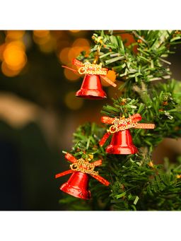 Voncasa - 24 Red Christmas Bells Christmas Gift & Decoration