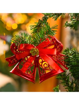 Voncasa - 2 Red Christmas Bell Christmas Gift & Decoration