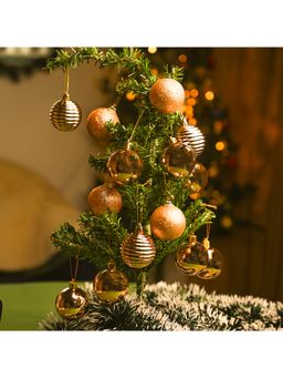 Voncasa - 20 Rose Gold Christmas Hanging Ball Christmas Gift & Tree Decoration