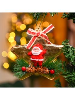 Voncasa - 2 Golden Christmas Decoration Star Tree Decoration