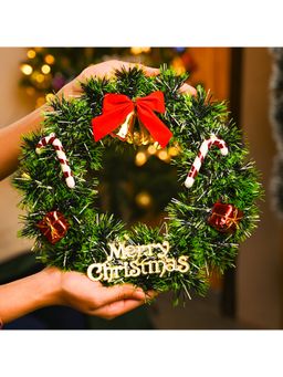 Voncasa - 1 Green Wreath For Tree Hanging Decoration Ornaments Xmas