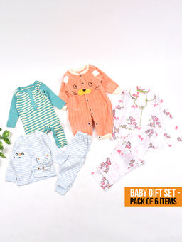 Moms Home - New Born Baby Winter Essentials Gift (Set of 6)