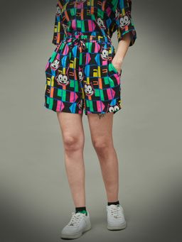 ONLY - Women Printed Black Shorts