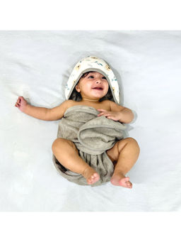 TIDY SLEEP - Grey Bath Towel - Mom & Me Koala (6-12 Months)