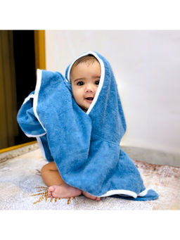 TIDY SLEEP - Baby Poncho Towel - Blue (6-12 Months)