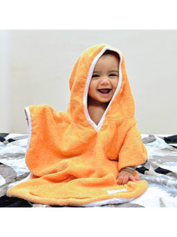 TIDY SLEEP - Baby Poncho Towel - Orange (6-12 Months)