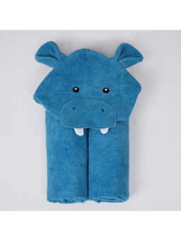TIDY SLEEP - Blue Towel - Happy Hippo (6-12 Months)
