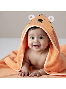 TIDY SLEEP - Orange Towel - Baby Tiger (6-12 Months)