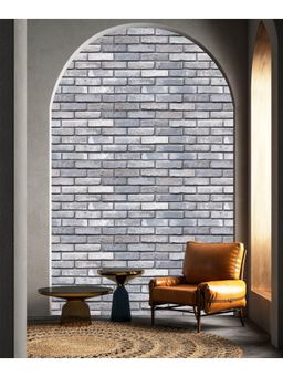 Excel - Vintage Brick Grey Wallpaper