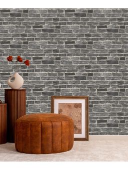 Excel - Burnt Clay Brick Black Wallpaper