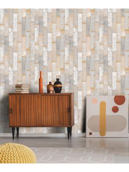 Excel - Travertine Beige Wallpaper