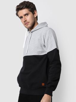 Campus Sutra - Men Color Block Hoodie