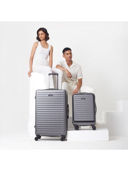 Assembly - Hardsided Luggage Set of 2 - Cabin Trolley Bag (20 inch), Large Checkin (28 inch) - Grey