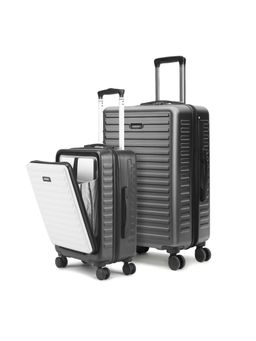 Assembly - Hardsided Luggage Set of 2 - Cabin Trolley Bag (20 inch), Large Checkin (28 inch) - GreyWhite