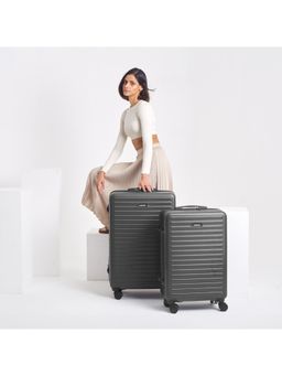 Assembly - Hardsided Luggage Set of 2- Medium Checkin (24 inch), Large Polycarbonate Trolley (28 inch)- Grey
