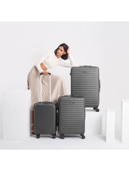 Assembly - Hard Body Set of 3 Luggage - Check In (24, 28 inch), Cabin Trolley Bag (20 inch) - Grey