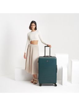 Assembly - Premium Hardsided Large Checkin Luggage (28 inch) - Trolley Bag with Keyless TSA Lock - Green