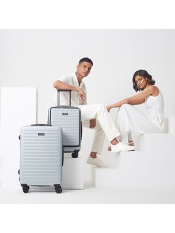 Assembly - Set of 2 Luggage Trolley- Medium Check-In 24 inch & Cabin Luggage 20 inch-Silver